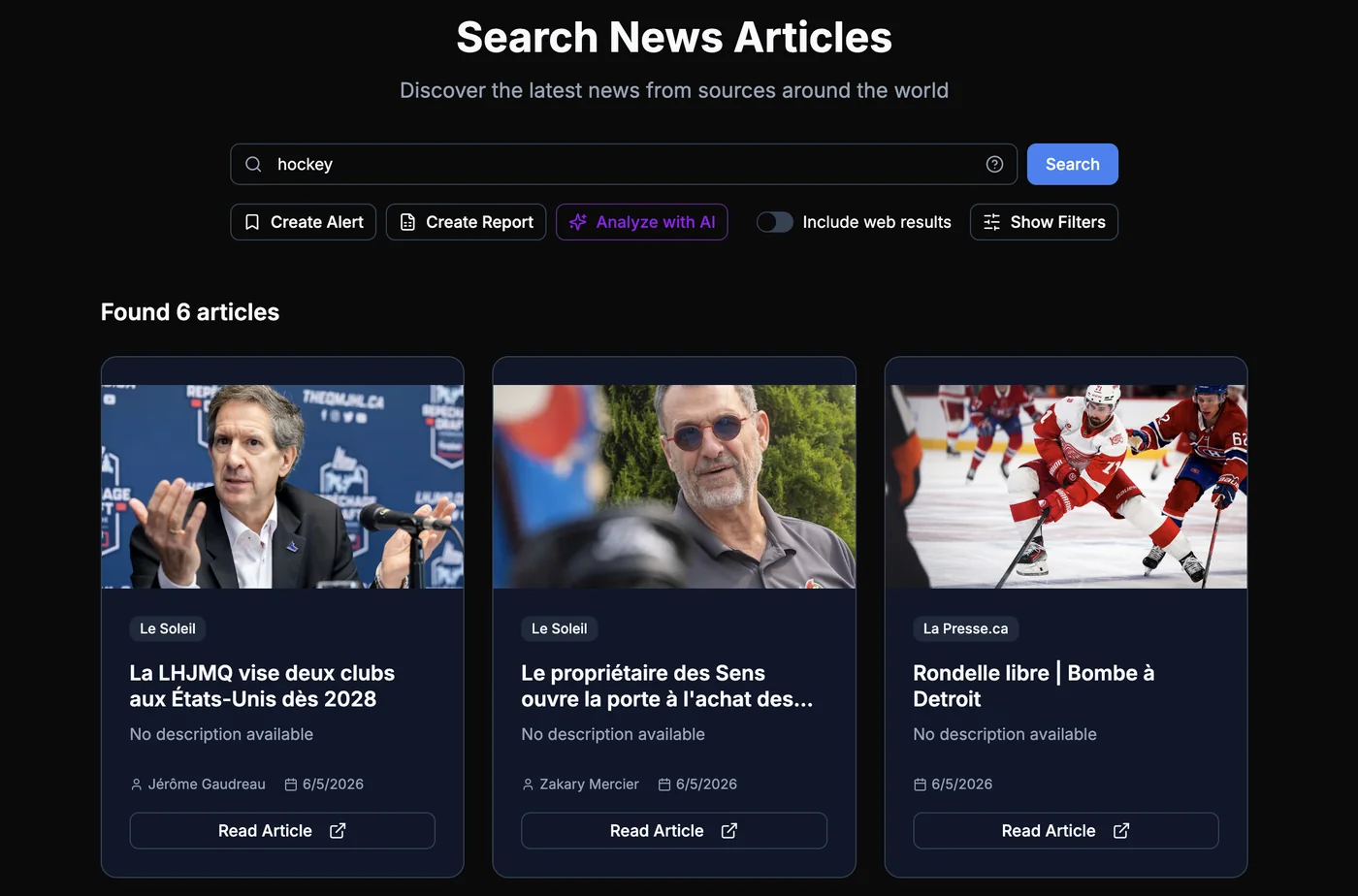 DataBlitz — media monitoring: news article search